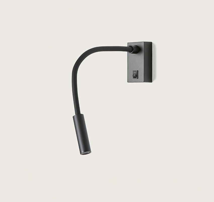 Aromas :: Flexor schwarze Wandleuchte