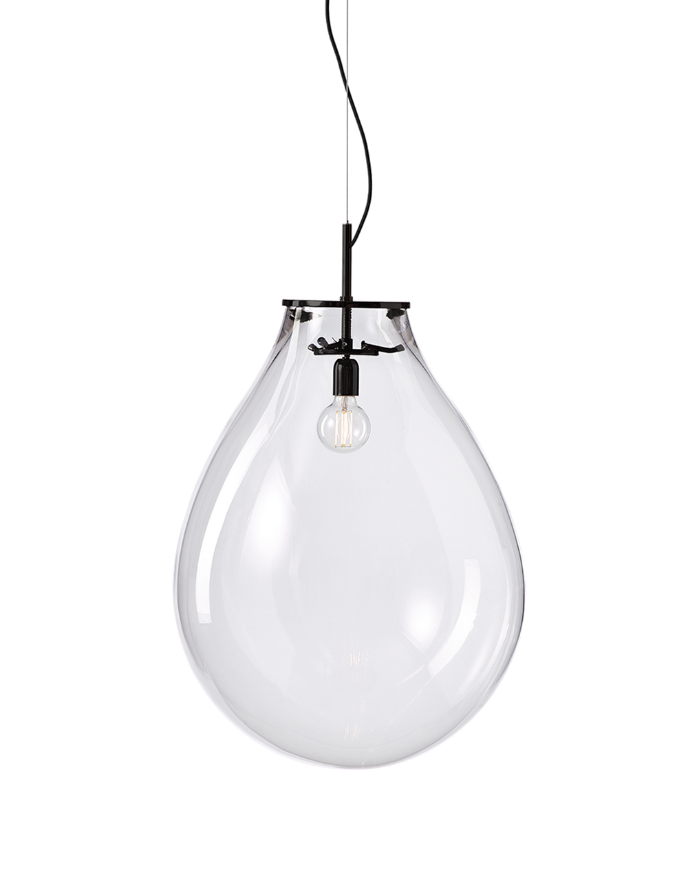 Bomma :: Hängelampe Kristall Tim Größe L Höhe 100 cm transparent
