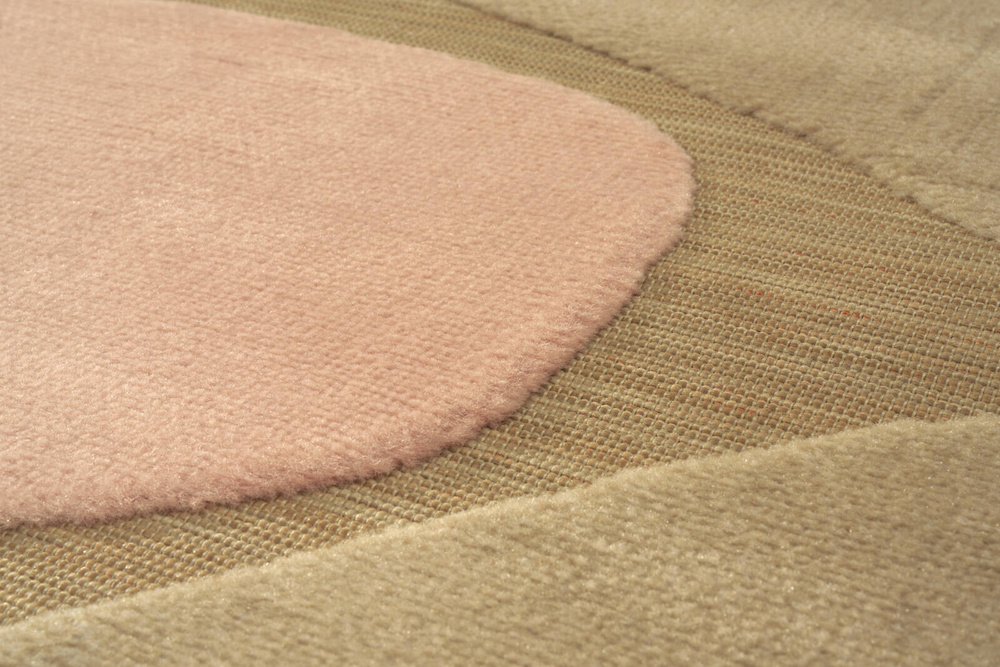 Teppichdekor :: Lugares Pink Outdoor-Teppich braun-pink pflegeleicht