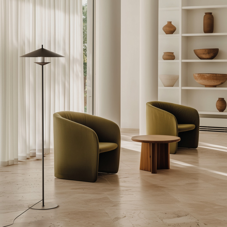 Aromas :: Lampa podłogowa Gehit wys. 140 cm czarna