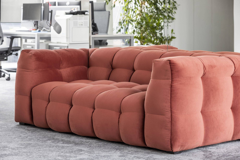 Nordic Line :: Sofa tapicerowana Michelle (dawniej Michelin) 3-osobowa różowa 236x68x105 cm