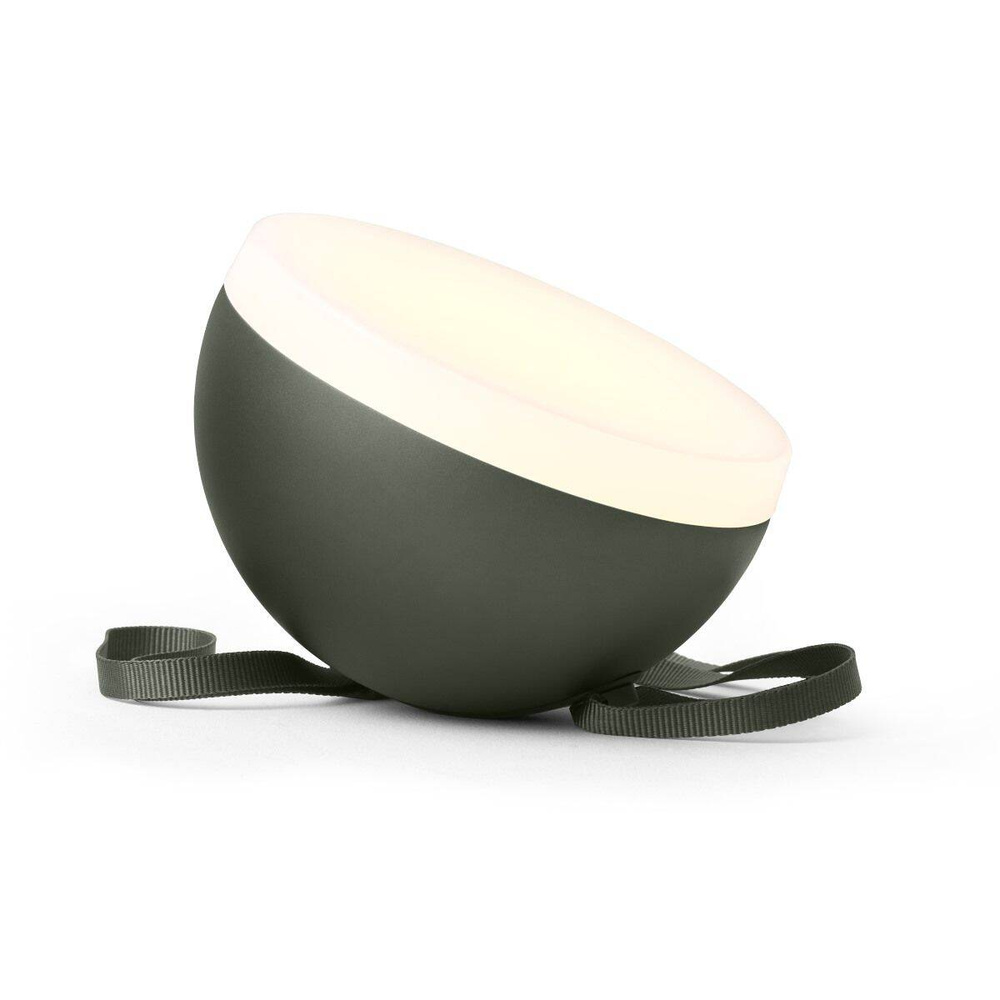 New Works :: Sphere portable lamp dark green (also for outdoor use)