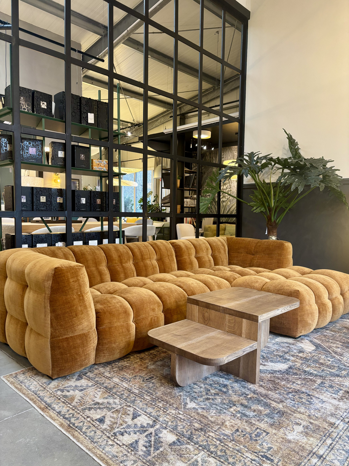 Nordic Line :: Sofa narożna / narożnik prawy Michelle szer. 292 cm bursztynowy