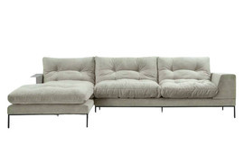 Nordic Line :: Ecksofa / Ecksofa links gepolstert Study grau Breite 286 cm