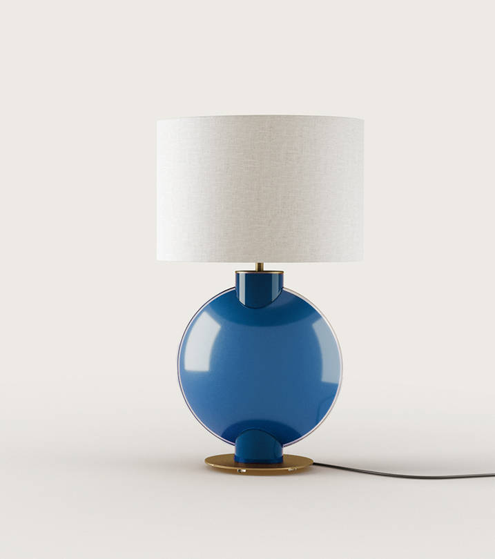 Aromas :: Tilla table lamp, blue, shade included