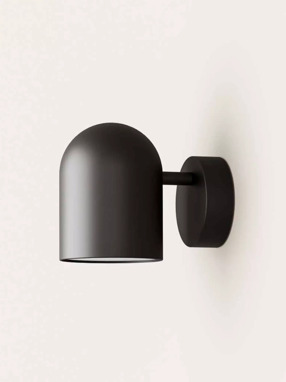 Aromas :: Wandlampe aus Metall Pipe Durchmesser 9 cm schwarz