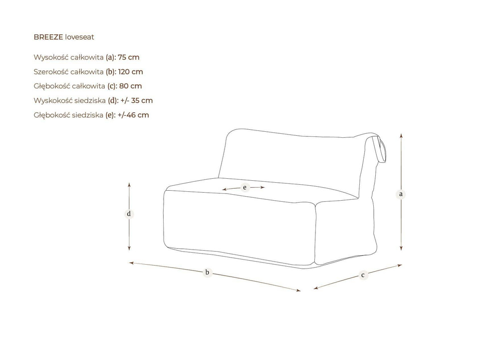 Garden Rabbit :: Loveseat garden sofa, width 120 cm, color to choose from