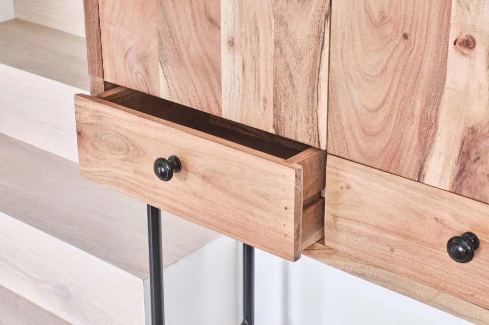 TABLE4U :: Drewniana komoda Nina 83x35x160 Akacja