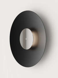 Aromas :: BigCoss Wandleuchte mit Spiegeldiffusor, Durchmesser 80 cm, Schwarz