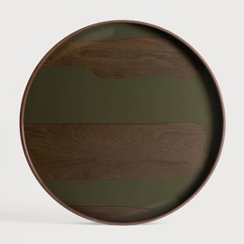 Ethnicraft :: Second Nature round tray, diameter 61 cm, size L, wood-green