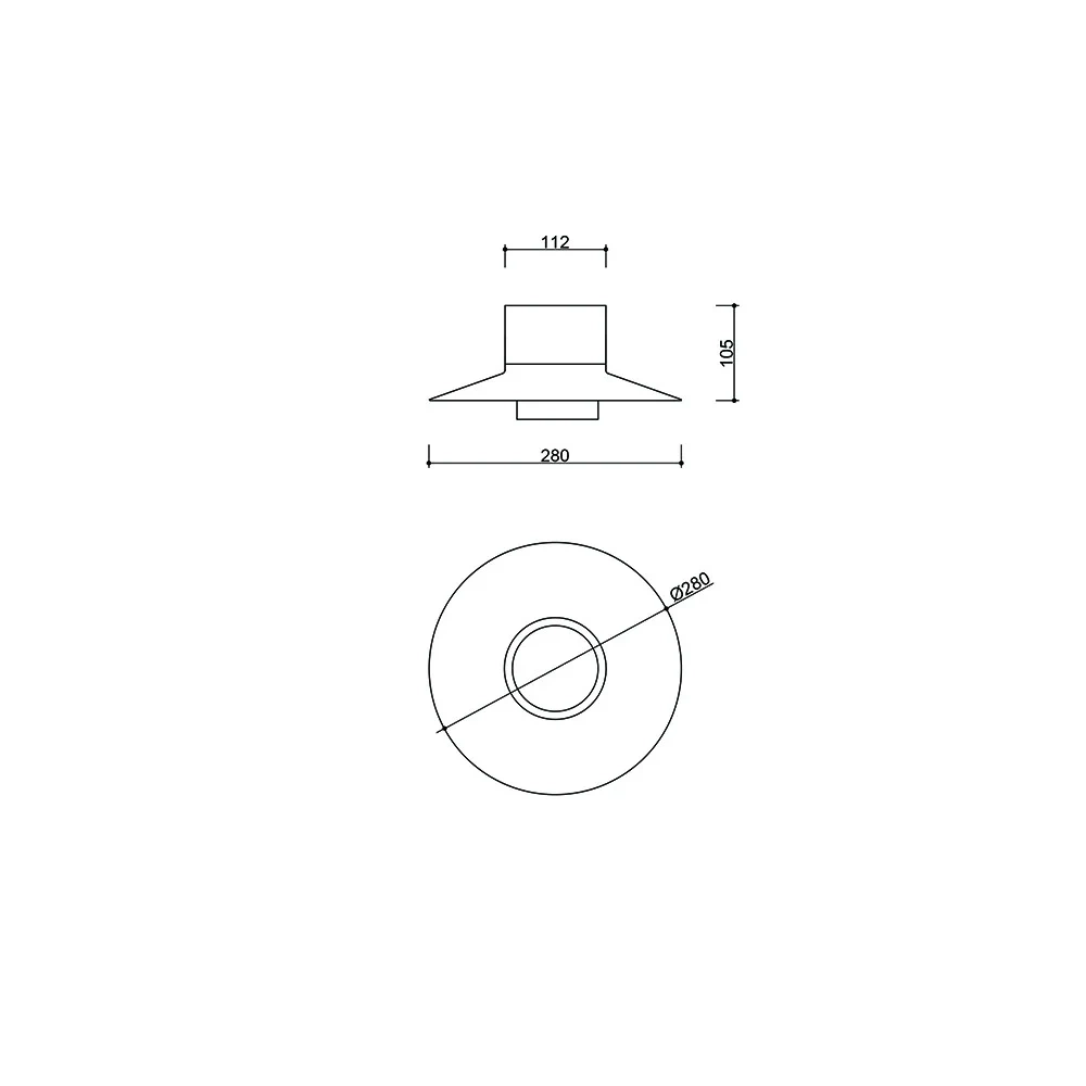 Ummo :: Caponio W A wall lamp, diameter 28 cm, white