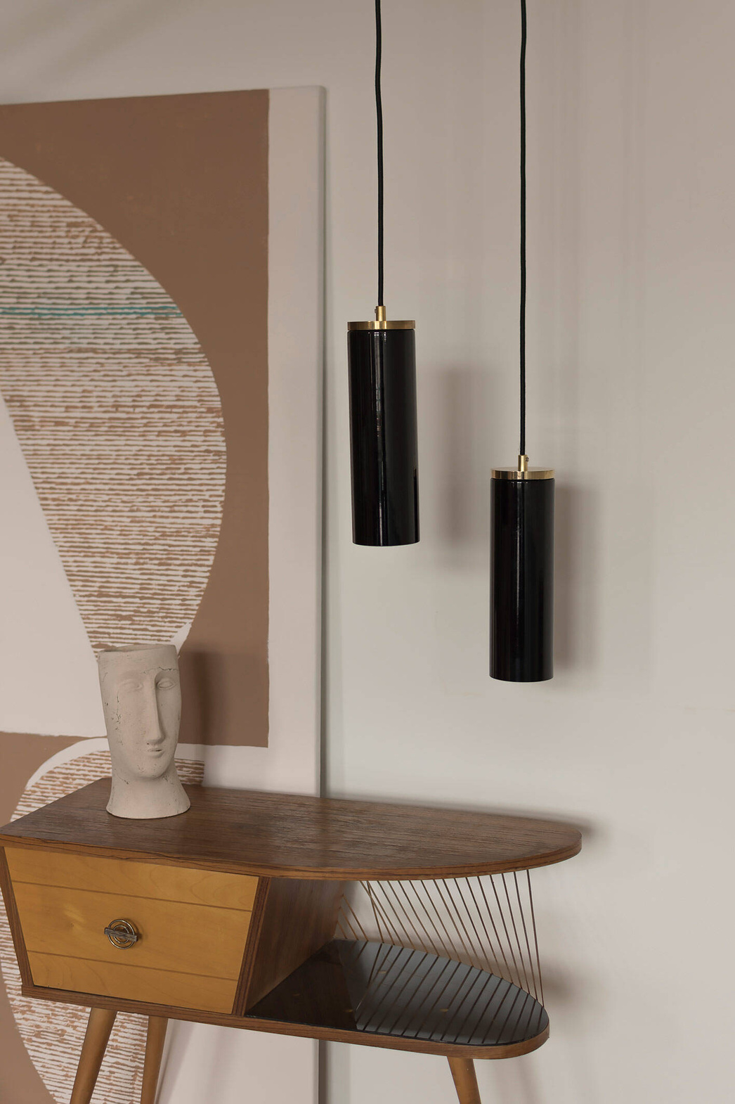 Embassy Interiors :: Copenhagen hanging lamp, black, height 25 cm