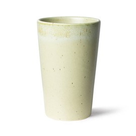 HKliving :: 70er Jahre Keramik-Teetasse: Pistazie, 470 ml Fassungsvermögen