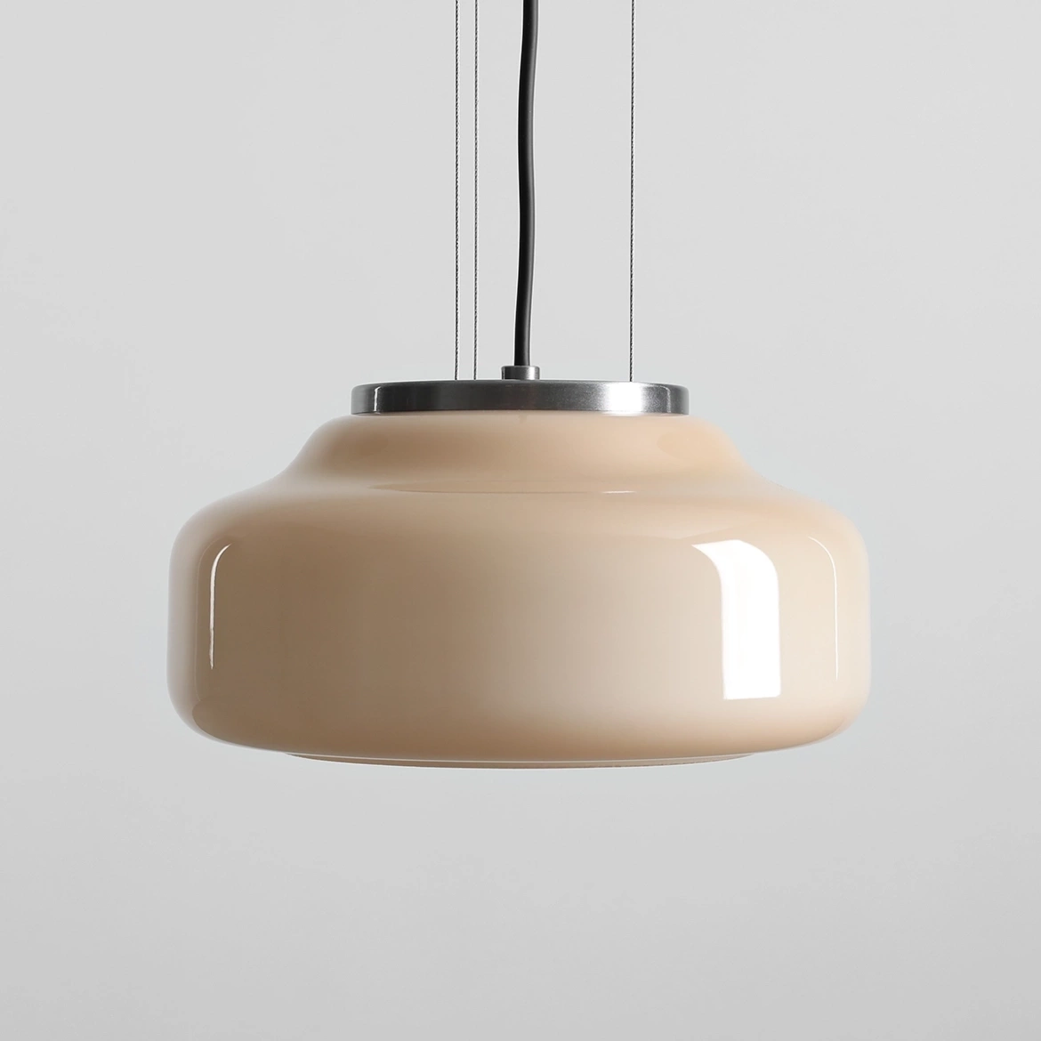 Artera :: Lampa wisząca Bonbon 2.0 Toffi rozm. M śr. 25 cm beżowa / stalowe mocowanie