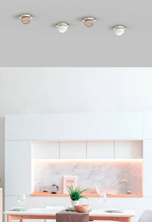 Robin :: Roi Disc wall/ceiling lamp, black and smoke, diameter 15 cm