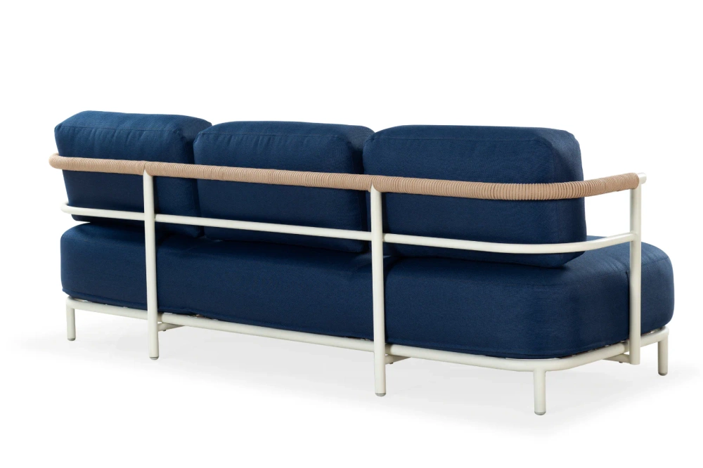 Kunesti :: Sofa ogrodowa Reach the stars 3-os. niebieska szer. 221 cm