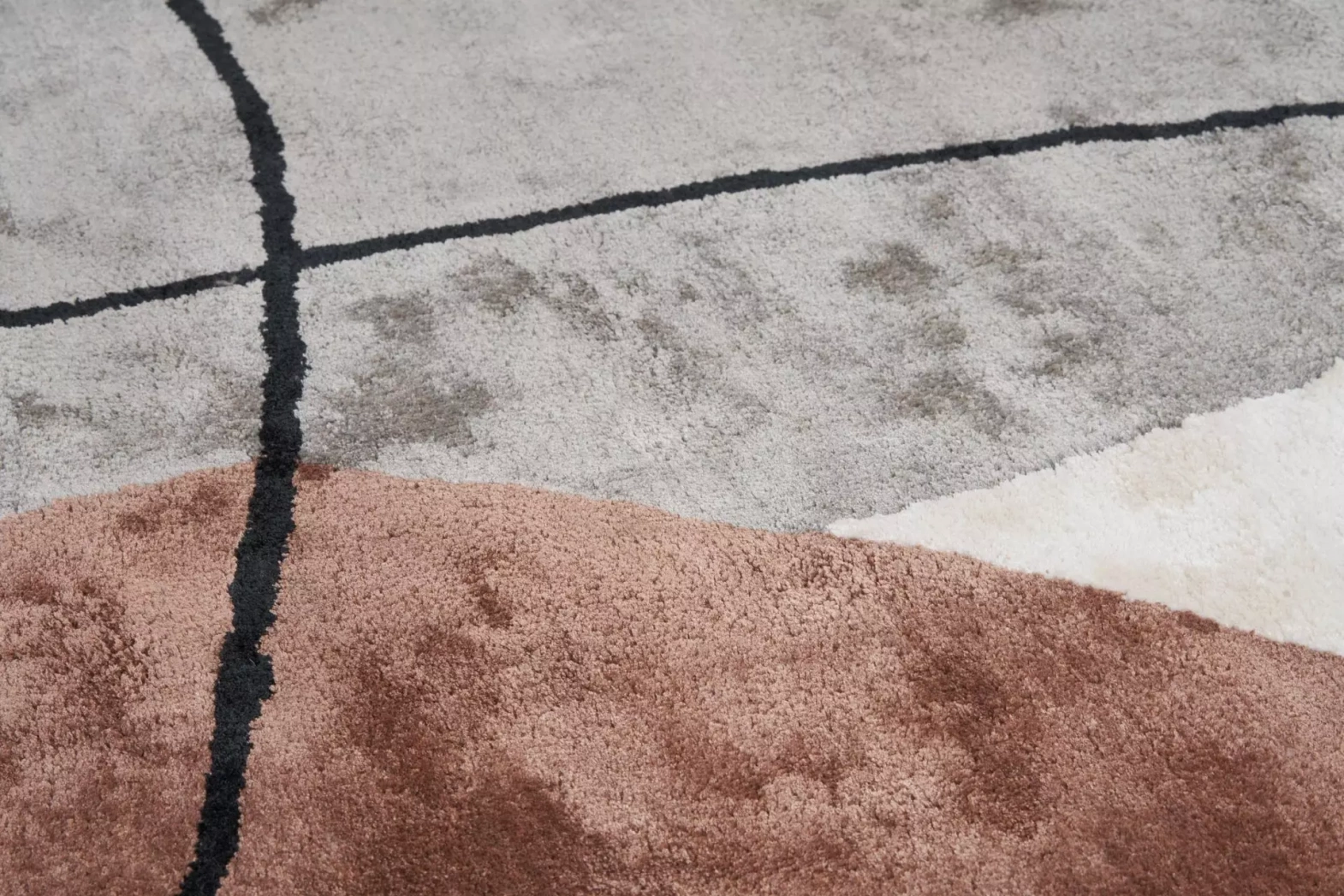 Carpet Decor :: Teppich von viskose Tamaris Sand handgefertigt grau