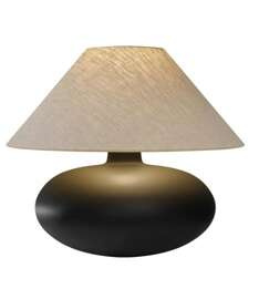 Kaspa :: Sawa Natur table lamp, graphite and linen, height 41 cm