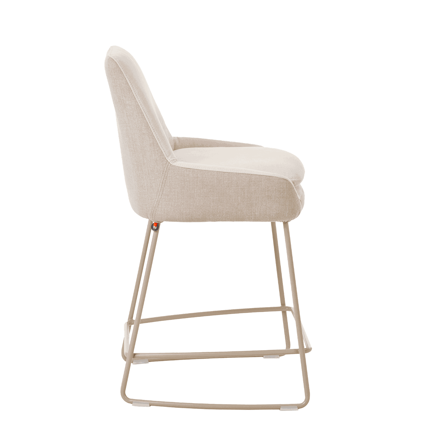 Mobitec :: Saga C25 upholstered bar stool / stool, height 96 cm, gray, metal legs