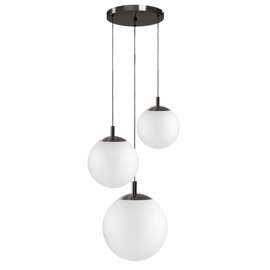 Kaspa :: Alur 2 three-light titanium pendant lamp