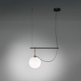 Artemide :: Hängelampe aus Glas NH S1 Durchmesser 22 cm schwarz