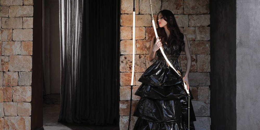 Karman :: Leda hanging lamp, width 100 cm, black