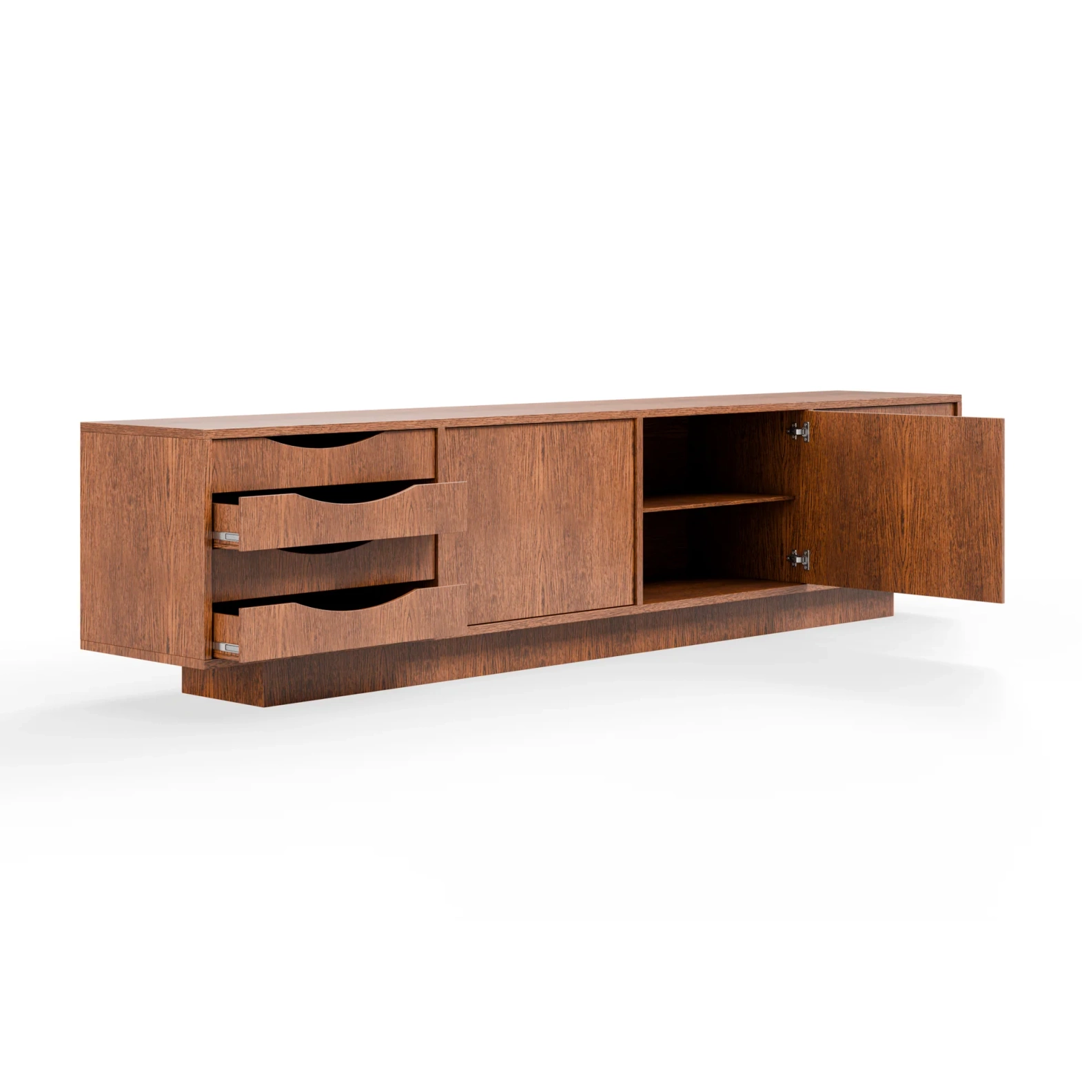 Pastform Furniture :: Drewniana komoda retro Long Brown rozmiar i kolor do wyboru
