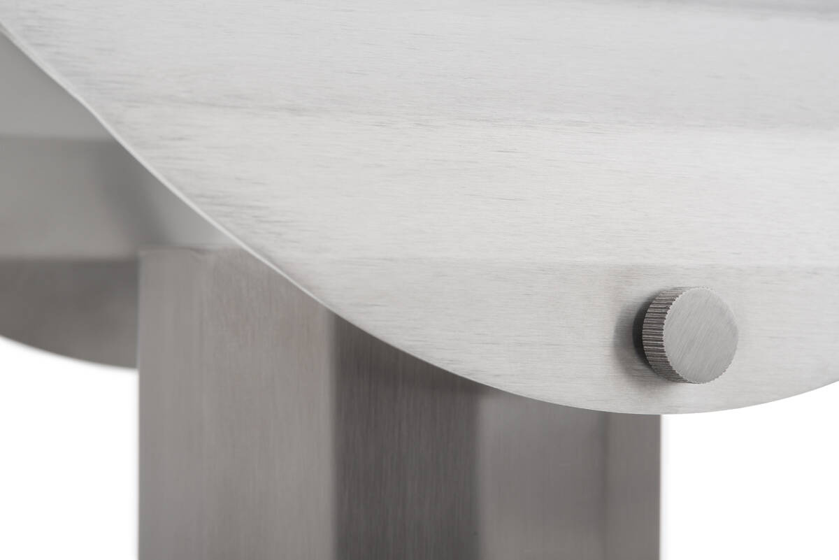 Kaspa :: Apolin table lamp, height 30 cm, brushed steel