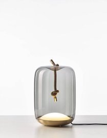 Brokis ::  Lampa stołowa Knot Cilindro Table transparentna wys. 42 cm