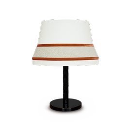 Contardi :: Lampa stołowa Audrey Ta Medium wys. 57 cm czarno-biało-pomarańczowa