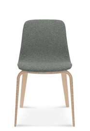 FAMEG :: Krzesło drewniane Hips szare tapicerowane