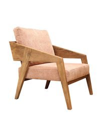 Szyszka Design :: Fotel tapicerowany Piko różowy szer. 69 cm